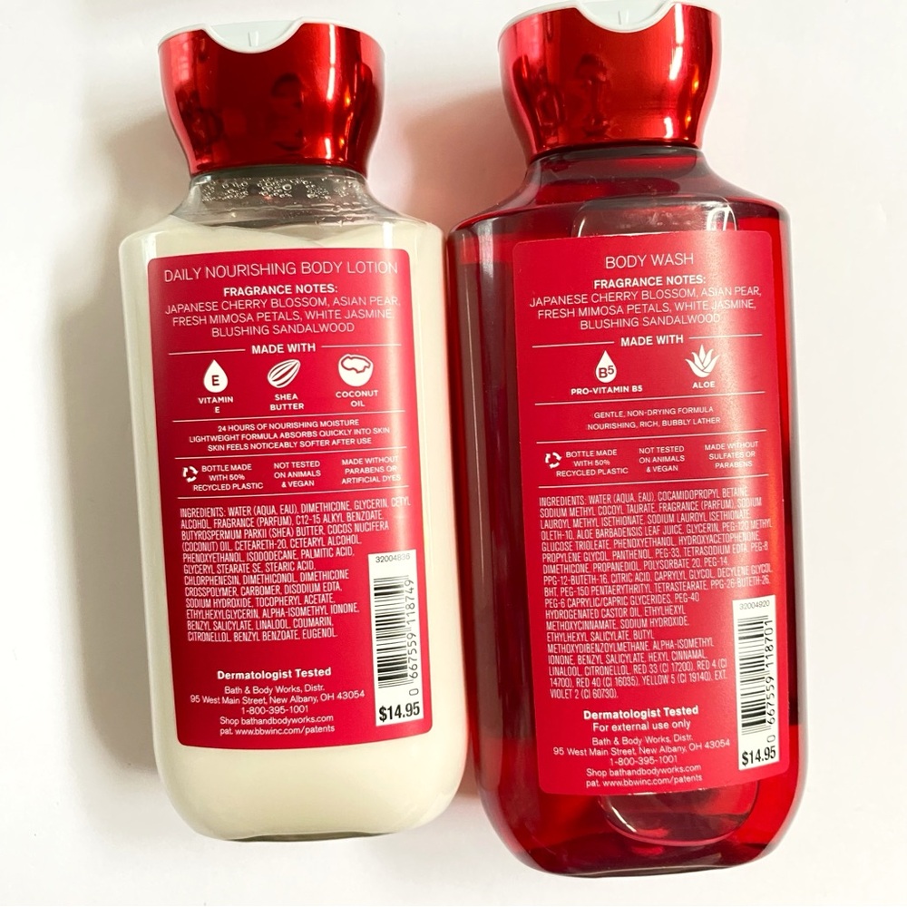 Bath & body Works Japanese cherry Blossom body lotion shower gel wash soap bar - Picture 2 of 3